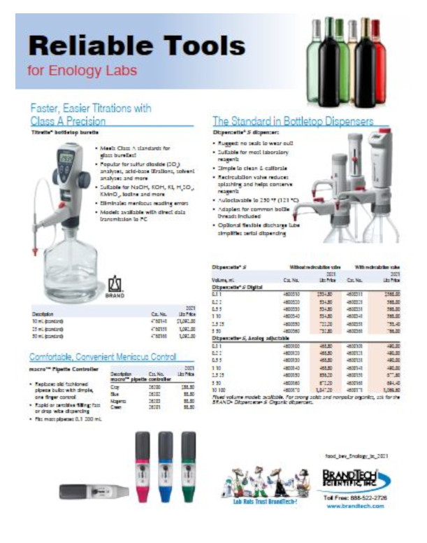 Brandtech Food Enology Tools